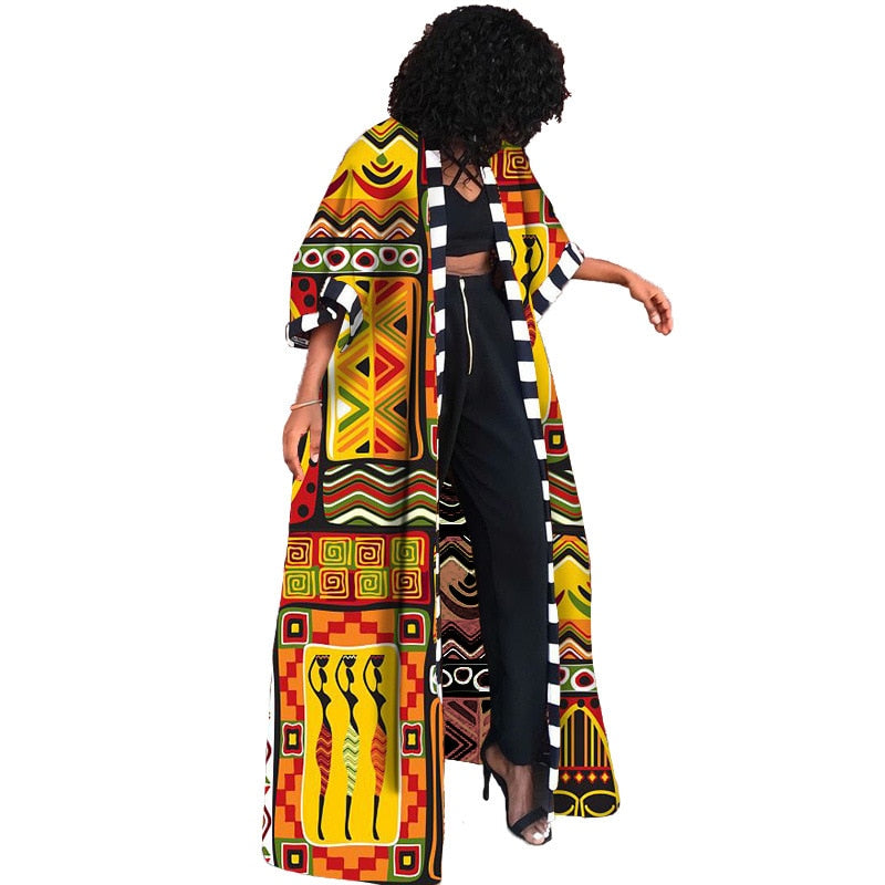 Dashiki Mantel / langer Cardigan /Jacke