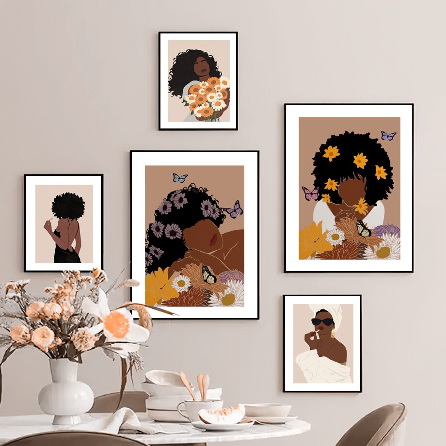 Leinwandbild »Black Afro Girl«