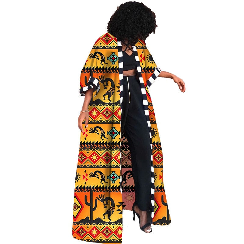 Dashiki Mantel / langer Cardigan /Jacke