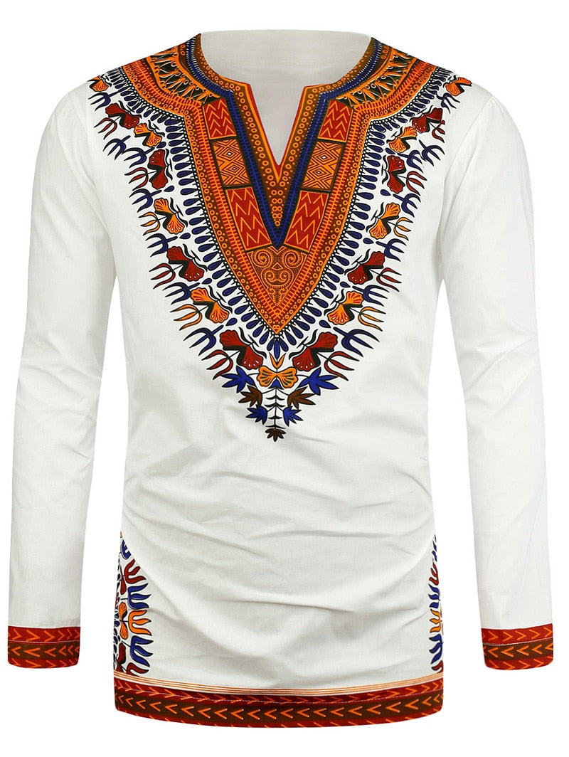 African Dashiki Print Longsleeve