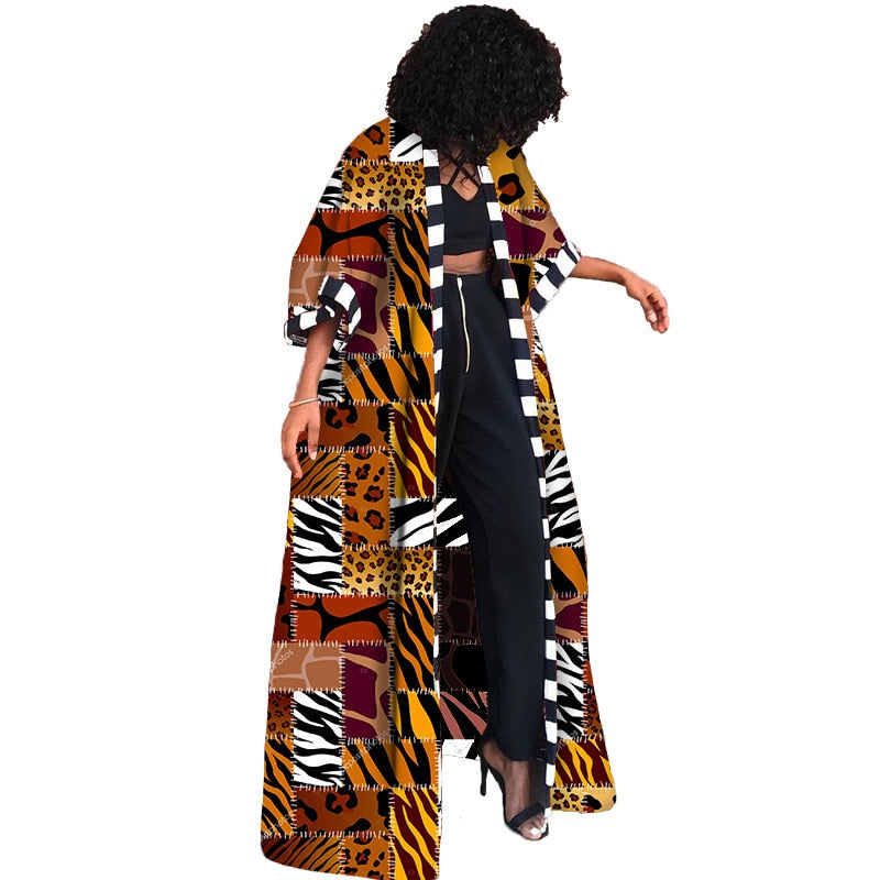 Dashiki Mantel / langer Cardigan /Jacke