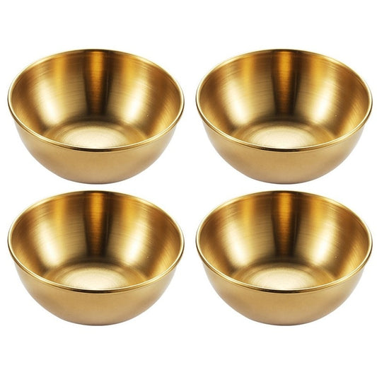 Goldene Schälchen, Servierschalen, Edelstahl, 2er Set / 4er Set